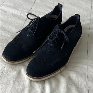 Cole Haan Navy Blue Oxfords